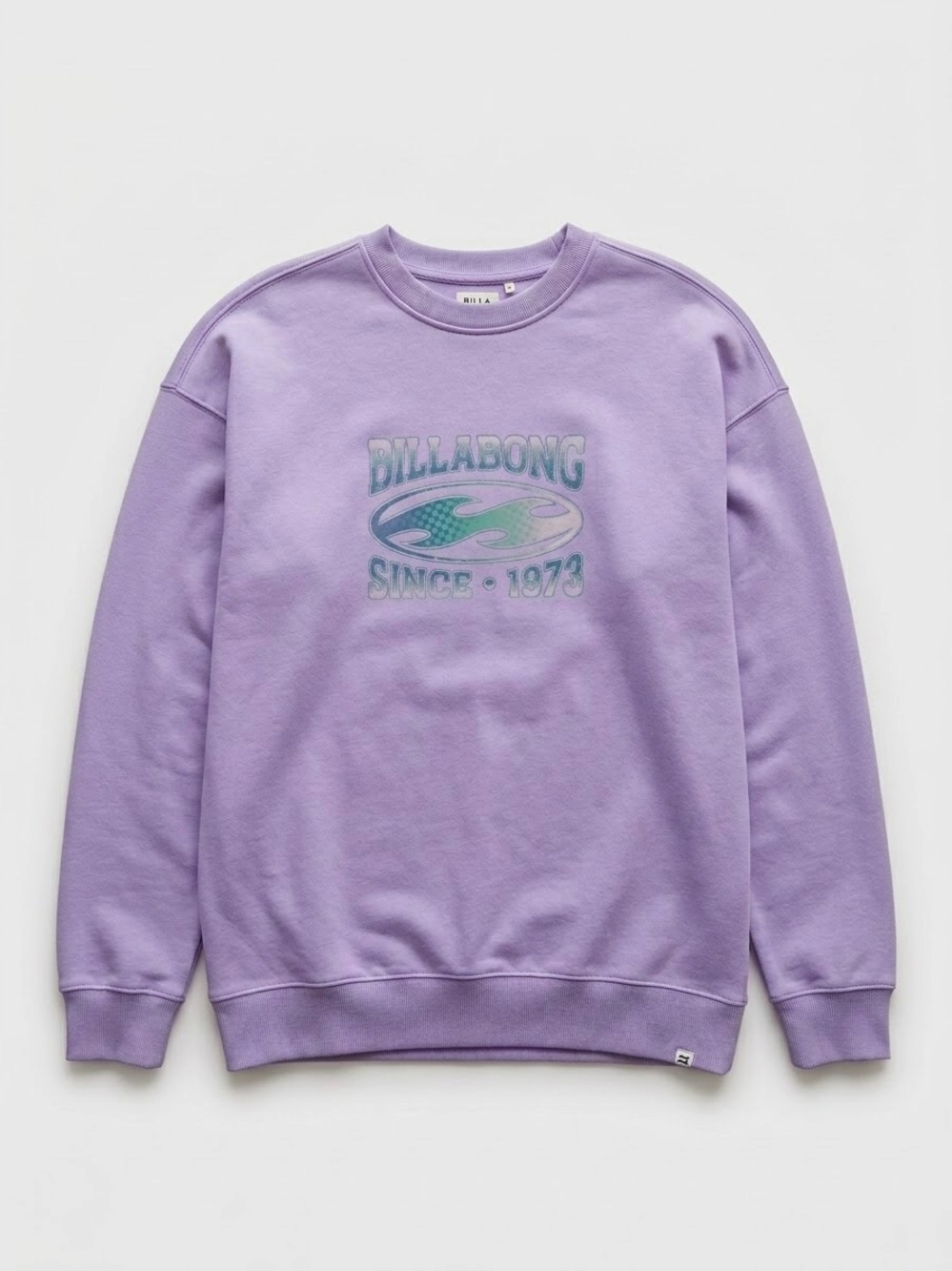 Billabong Graphic Lavender Crewneck Sweatshirt Size Medium